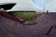 A view from the stands of the Estadio Ciudad de Lanus, also known as La Fortaleza